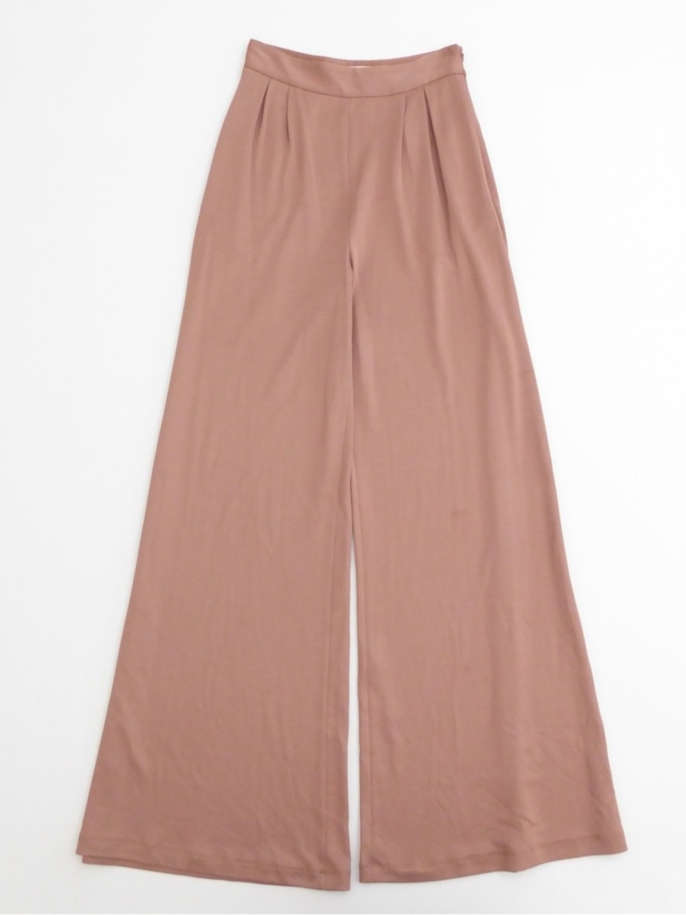 Fleur du Mal Wide-Leg Trousers in Dusty Rose